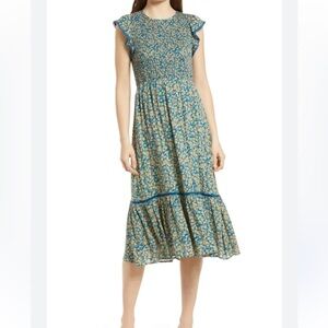 Lost + Wander Floral Midi Dress